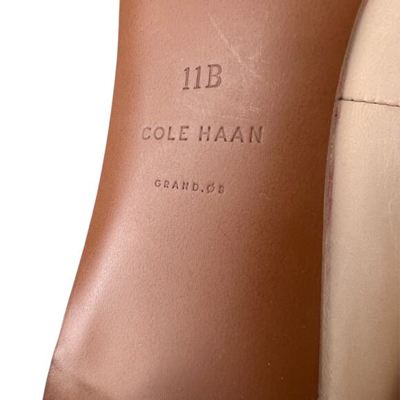 COLE HAAN Grand OS Quincy Kitten Heel Pump in Nude Women's 11B Narrow - Picture 10 of 11